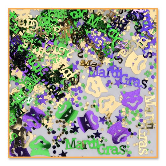 Beistle 1.5oz. Mardi Gras Confetti